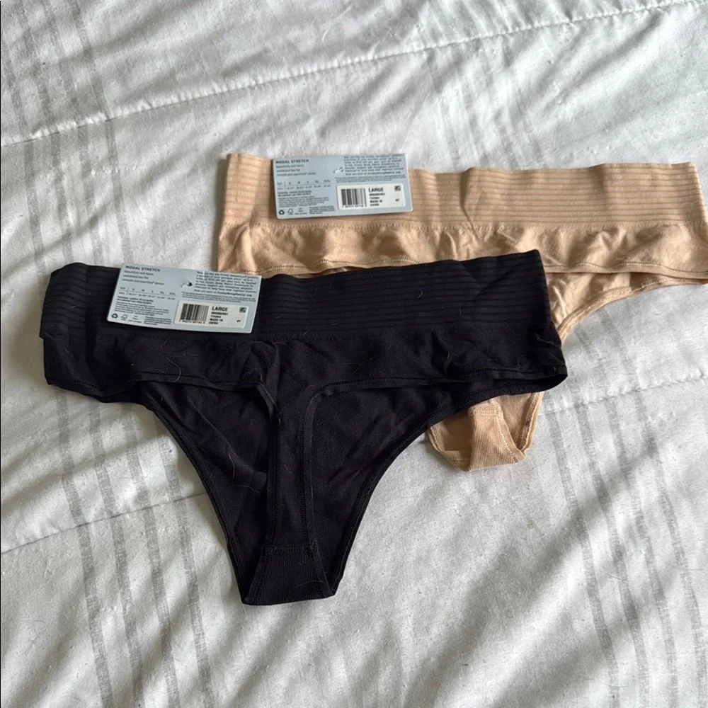 Jockey Black and Tan Seamless Panty Duo - Picture 3 of 3